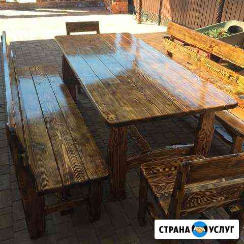 Стол лавки скамейки стулья Раевская