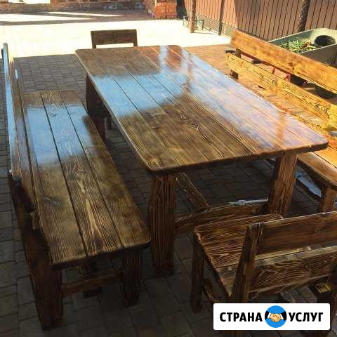 Стол лавки скамейки стулья Раевская - изображение 1