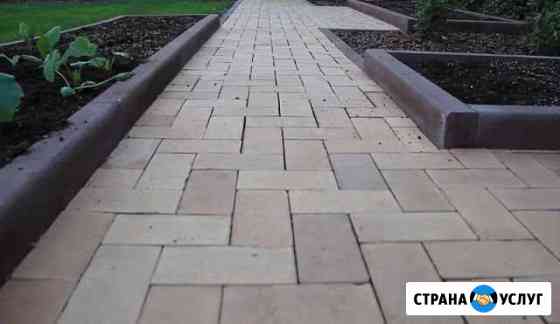 Тротуарная плитка и бордюры, укладка, обслуживание Краснодар