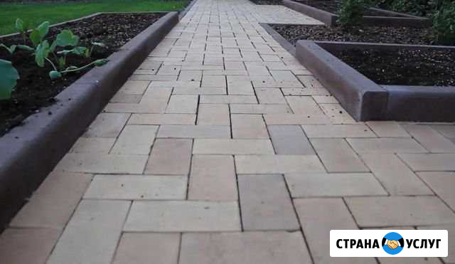 Тротуарная плитка и бордюры, укладка, обслуживание Краснодар - изображение 1
