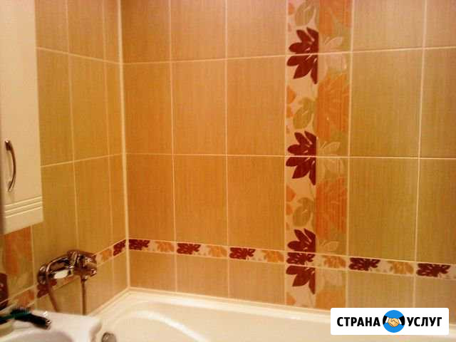 Ремонт санузлов под ключ: укладка плитки на стену Самара - изображение 1