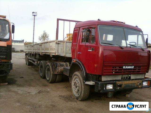 Грузоперевозки длинномера жби, кирпич, труба,сено Омск - изображение 1
