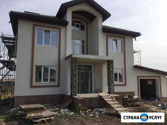 Утепление фасада, отделка короед, фасадные работы Старый Оскол