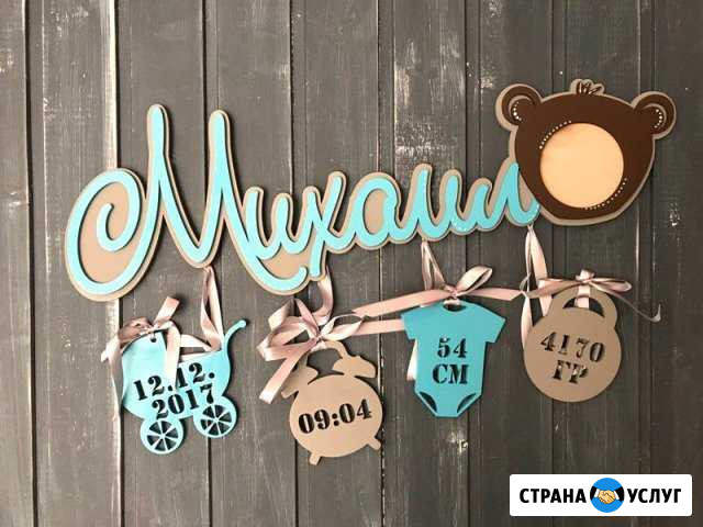 Детская метрика, ключницы, топперы, композиции и с Йошкар-Ола - изображение 1