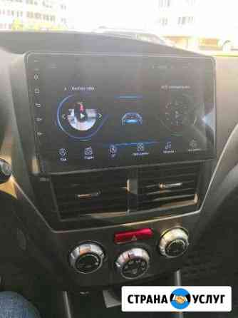 Установка магнитолы на Subaru Forester SH Android Новосибирск
