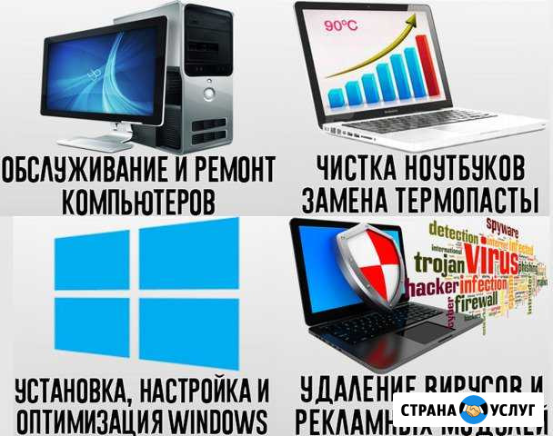 Ремонт компьютеров и ноутбуков. Выезд Бесплатно Псков - изображение 1