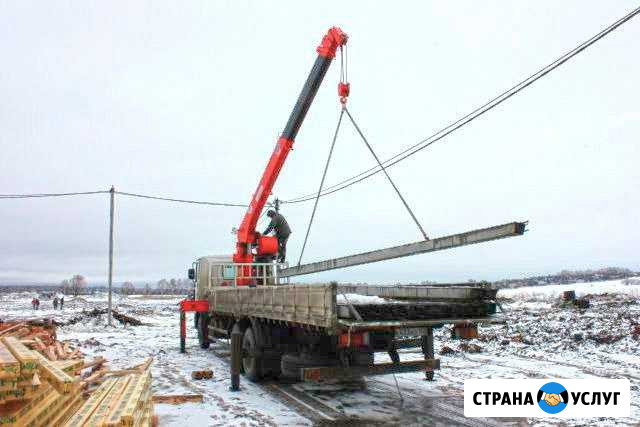Манипулятор - Установка опор лэп + доставка + Монт Уфа - изображение 1