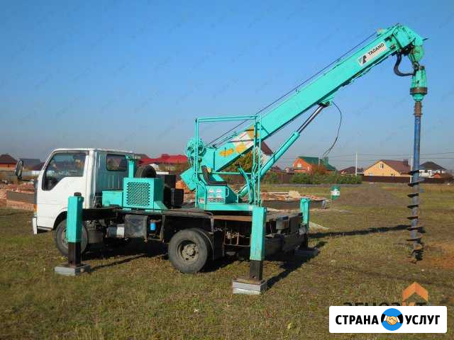 Бурение свай под фундамент. Монтаж опор. Ямобур Белгород - изображение 1