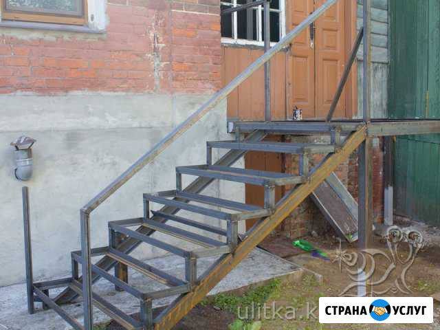 Сварим крыльцо для бани, дома; Приварим петли Усинск - изображение 1