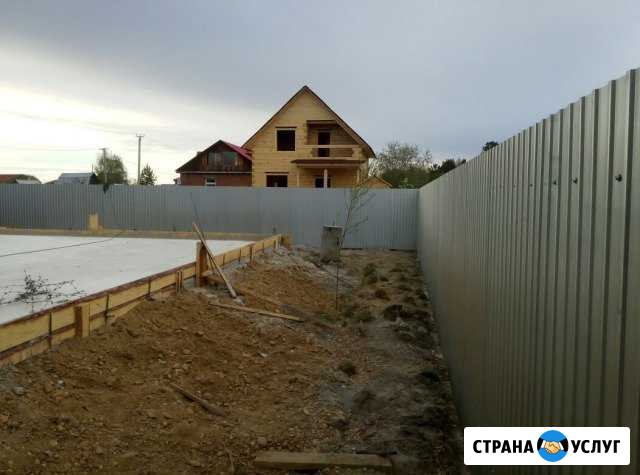 Монтаж Заборов из проф.листа под ключ. Ангарск Ангарск - изображение 1