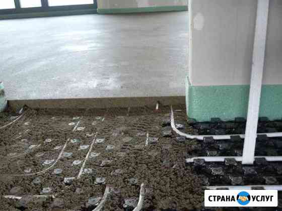 Полусухая стяжка пола под лазерный уровень Северская