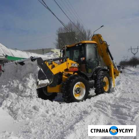 Услуги экскаватора-погрузчика с ямобуром Томск - изображение 1