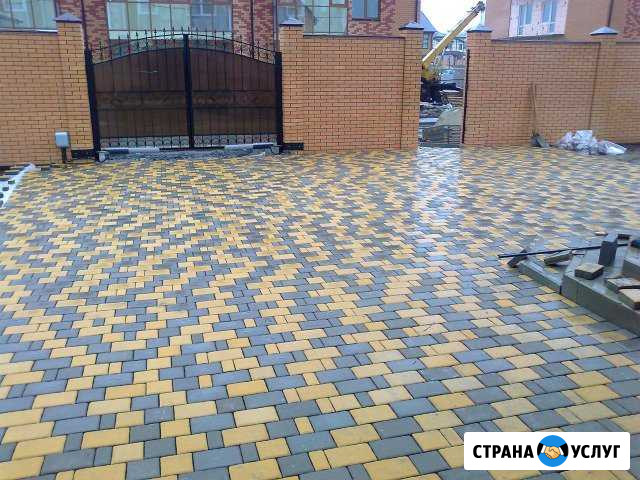 Укладка тротуарной плитки. Водоотведение Белгород - изображение 1