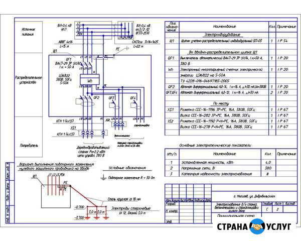 Однолинейные схемы, проекты электроснабжения Москва - изображение 1