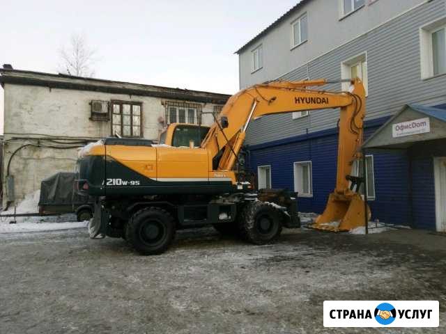 Услуги полноповоротного экскаватора Hyundai 210 Челябинск - изображение 1