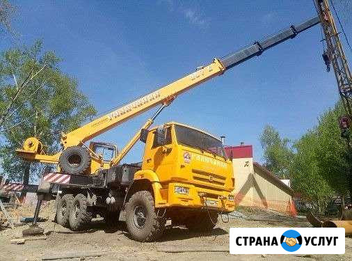 Услуги крана от 10 до 50т. 22-42м. (Вездеход) Новосибирск - изображение 1
