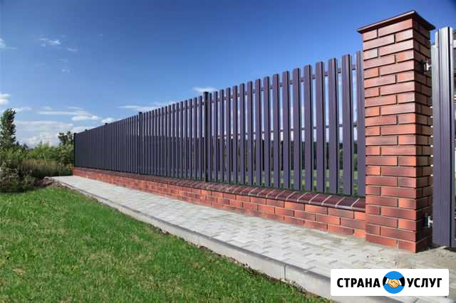 Забор, тротуар плитка, беседки, ремонт помещений Рощино - изображение 1