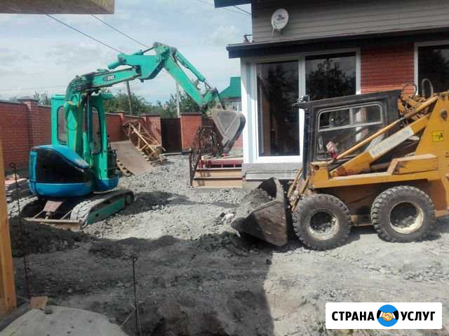 Минипогрузчик миниэкскаватор бобкат гидромолот Пушкино - изображение 1