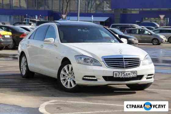 Авто на свадьбу Мерседес S-class W221 Long белый Москва