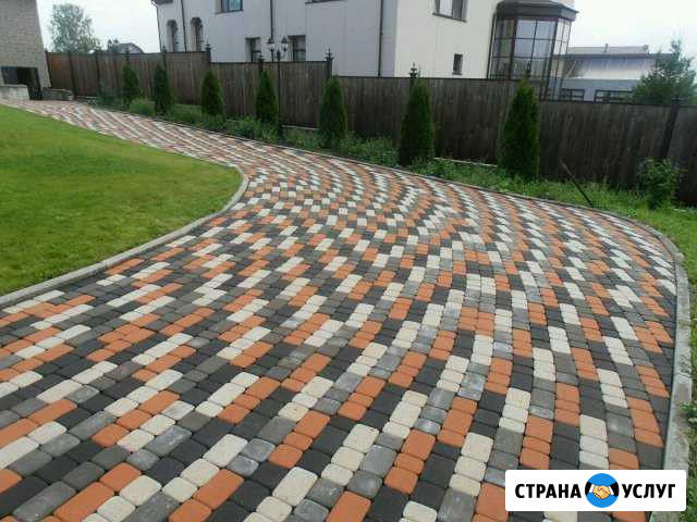 Тротуарная плитка, брусчатка, бетонирование Наро-Фоминск - изображение 1