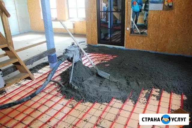 Полусухая стяжка пола за один день Калининская - изображение 1