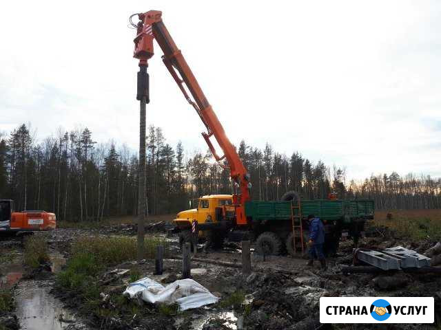 Монтаж больших винтовых свай установкой убм-85 Сургут - изображение 1