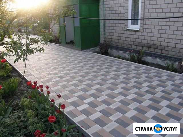 Укладка тротуарной плитки Павловск - изображение 1