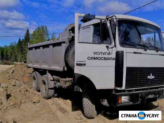 Услуги самосвала. Песок. Щебень. пгс. Грунт. Отсев Петрозаводск