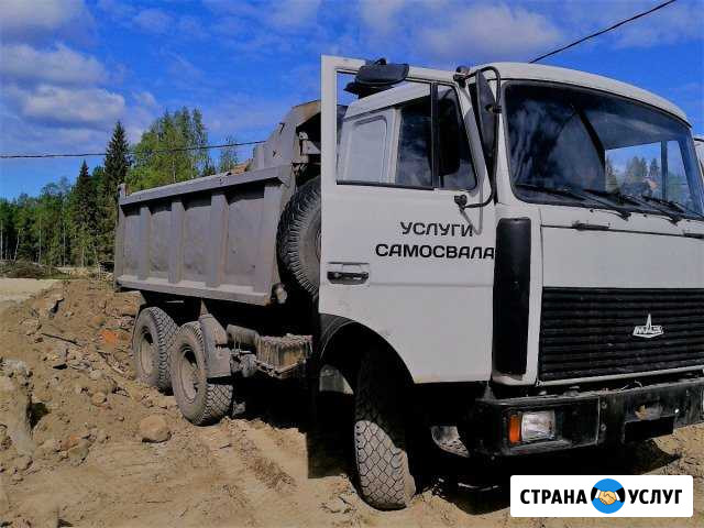 Услуги самосвала. Песок. Щебень. пгс. Грунт. Отсев Петрозаводск - изображение 1