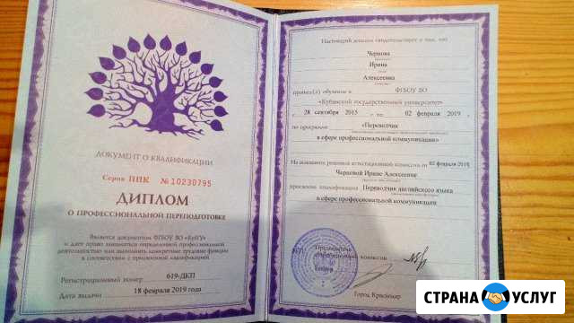 Репетитор по Английскому с выездом на дом Новопокровская - изображение 1