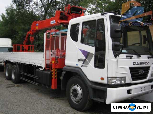 Услуги корейского кран-борта 15 т, манипулятор 7т Иркутск - изображение 1