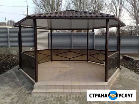 Беседка, мангал, скамейка, стол, теплица Гусев - изображение 1