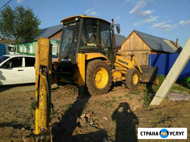 Услуги экскаватора погрузчика Ижевск - изображение 1