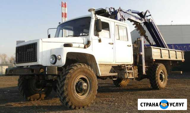 Установка жб столбов, монтаж опор лэп. Аренда бкм Иваново - изображение 1