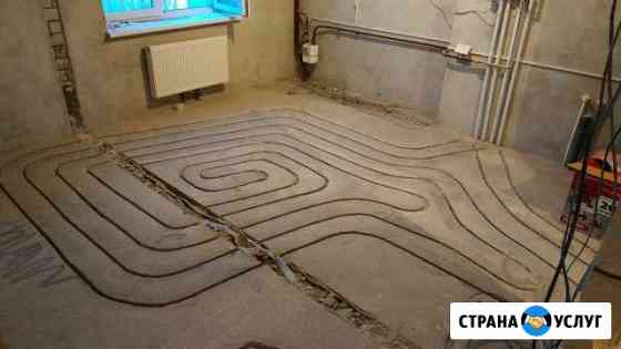 Теплый пол в готовой стяжке Зеленоградск