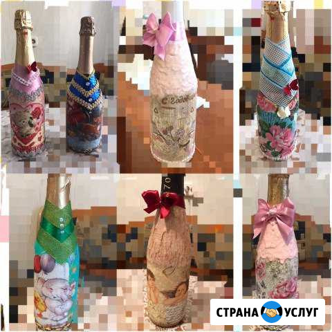 Оформление бутылок на праздники Сусуман - изображение 1
