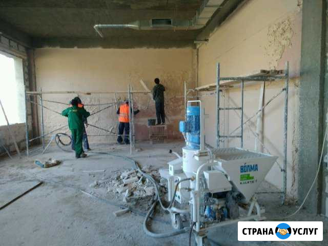 Механизированная штукатурка стен сразу под обои Махачкала - изображение 1