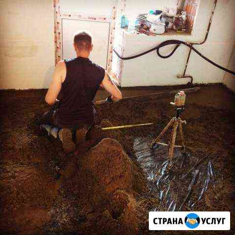 Полусухая стяжка пола Луховицы