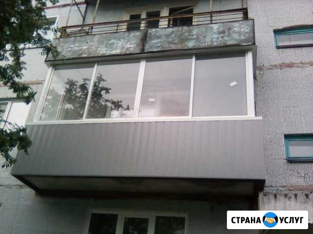 Остекление и внутренняя обшивка балконов Прокопьевск - изображение 1