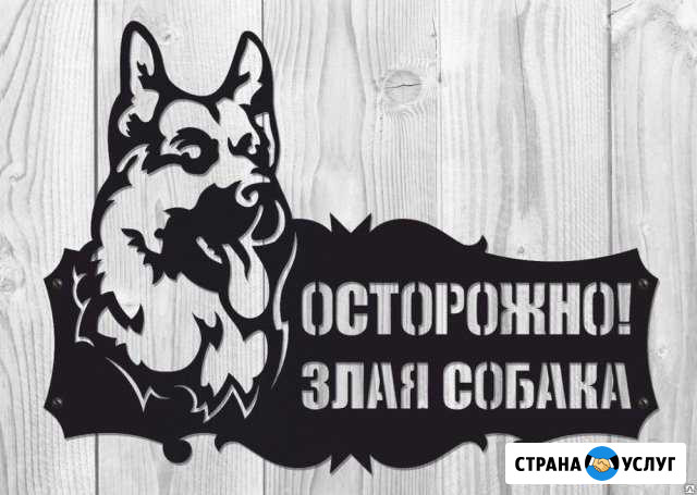 Табличка Осторожно злая собака Миасс - изображение 1