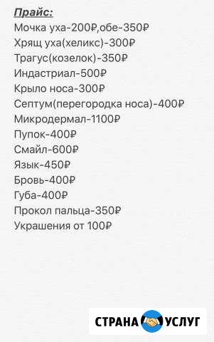 Пирсинг-мастер Оренбург - изображение 1