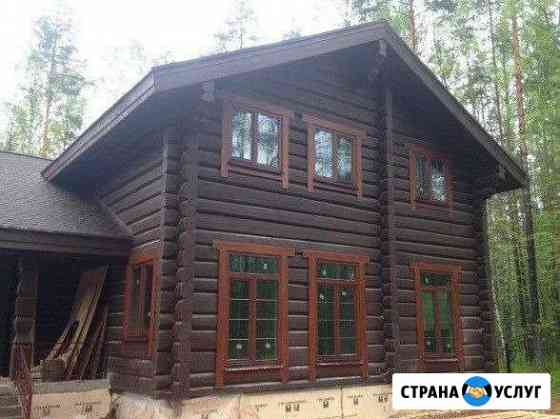 Окна в деревянный дом (баню) под ключ Санкт-Петербург
