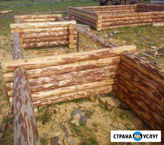 Изготовление срубов домов, бань Пожва