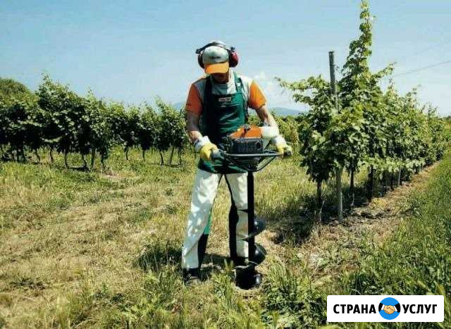 Мотобур с оператором,бурение лунок,установка забор Ртищево - изображение 1