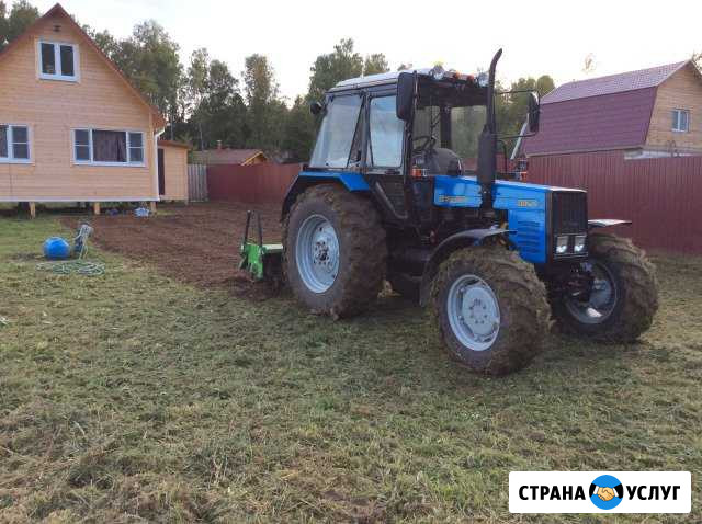 Вспашка земли плугом фрезой, покос травы. Подольск Подольск - изображение 1