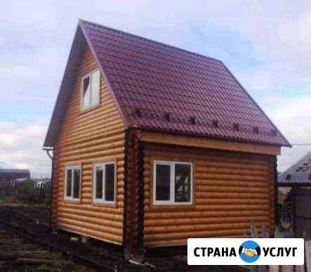 Дом 6x6 м, 2 этажа, из оцилиндрованного бревна Ноябрьск