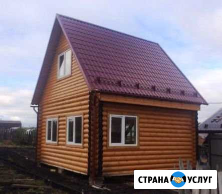 Дом 6x6 м, 2 этажа, из оцилиндрованного бревна Ноябрьск - изображение 1