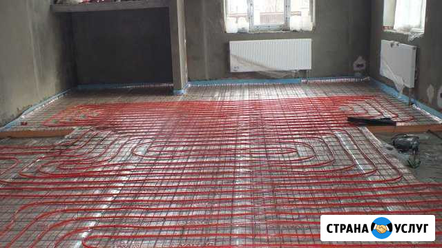 Водяной теплый пол. Канализация/водоснабжение Краснодар - изображение 1