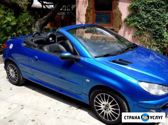 Прокат авто, кабриолет Пежо 206 сс, автомат Евпатория - изображение 1
