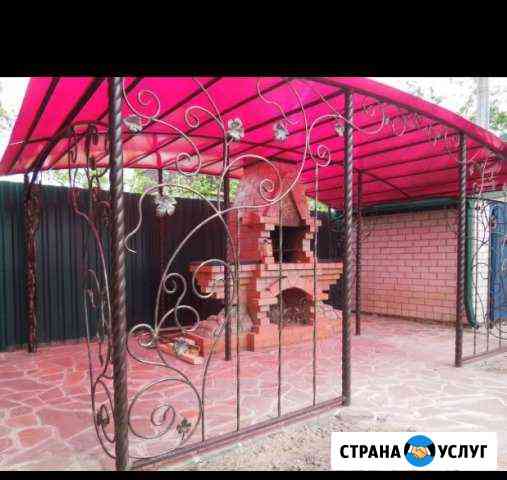 Беседки навесы ковка ворота решётки двери Махачкала